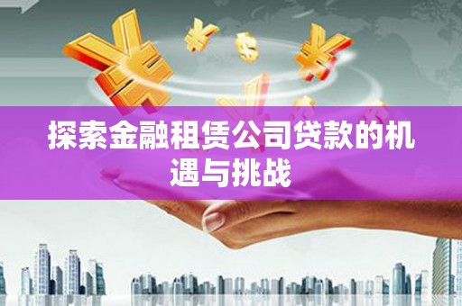 茄萣探索金融租赁公司贷款的机遇与挑战