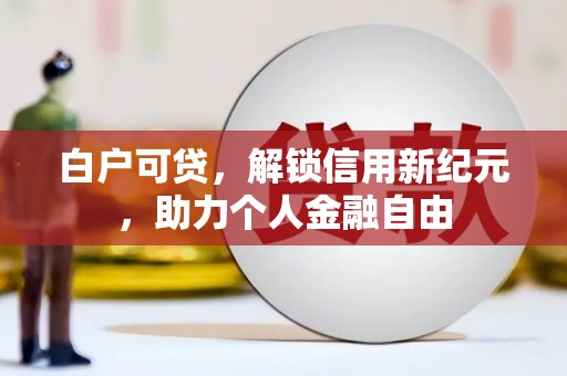 茄萣白户可贷，解锁信用新纪元，助力个人金融自由