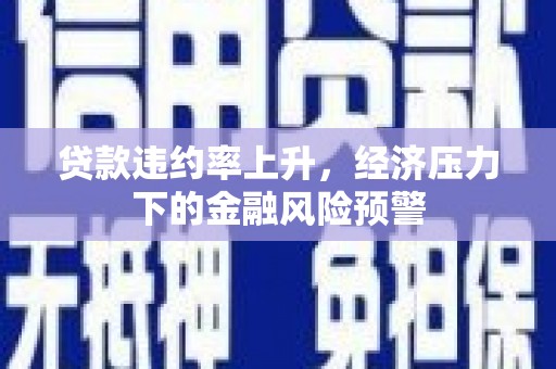 茄萣贷款违约率上升，经济压力下的金融风险预警