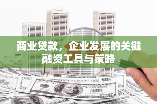 茄萣商业贷款，企业发展的关键融资工具与策略