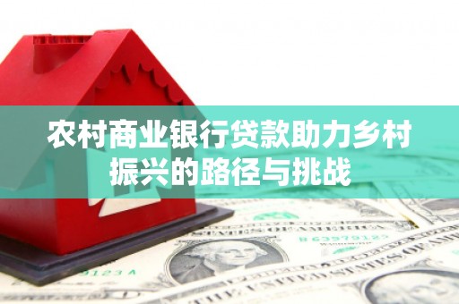 茄萣农村商业银行贷款助力乡村振兴的路径与挑战