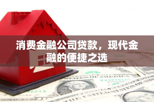 茄萣消费金融公司贷款，现代金融的便捷之选