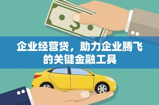 茄萣企业经营贷，助力企业腾飞的关键金融工具