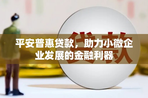 茄萣平安普惠贷款，助力小微企业发展的金融利器