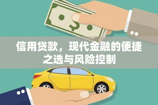 茄萣信用贷款，现代金融的便捷之选与风险控制