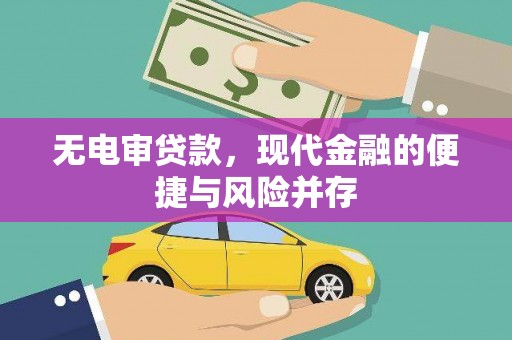 茄萣无电审贷款，现代金融的便捷与风险并存