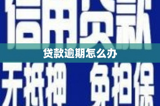 茄萣贷款逾期怎么办