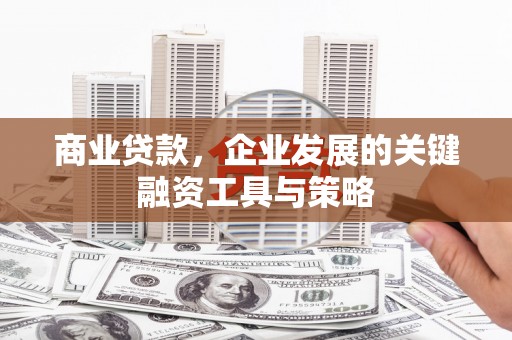 茄萣商业贷款，企业发展的关键融资工具与策略