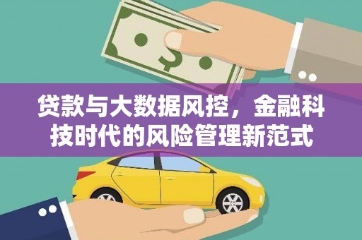茄萣贷款与大数据风控，金融科技时代的风险管理新范式