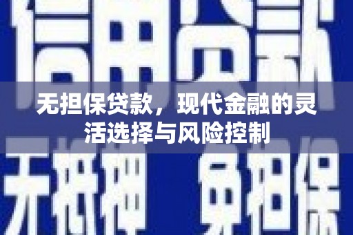 茄萣无担保贷款，现代金融的灵活选择与风险控制
