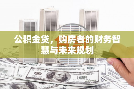 茄萣公积金贷，购房者的财务智慧与未来规划