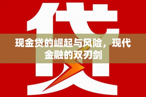 茄萣现金贷的崛起与风险，现代金融的双刃剑