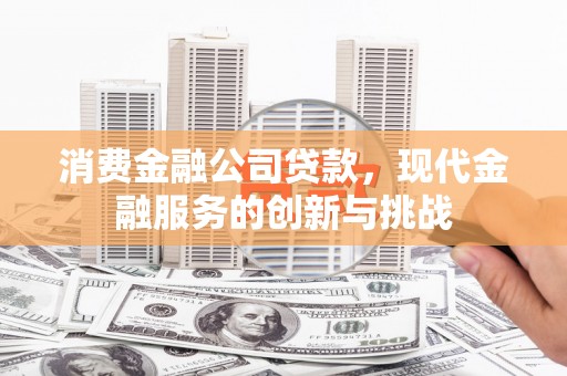 茄萣消费金融公司贷款，现代金融服务的创新与挑战