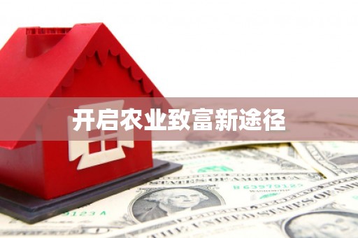 茄萣开启农业致富新途径