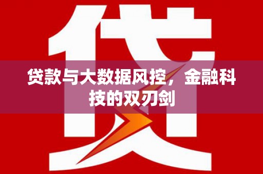 茄萣贷款与大数据风控，金融科技的双刃剑