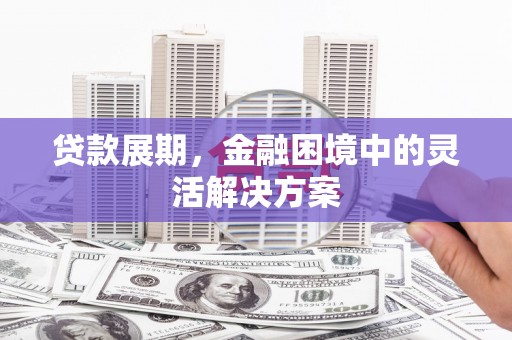 茄萣贷款展期，金融困境中的灵活解决方案