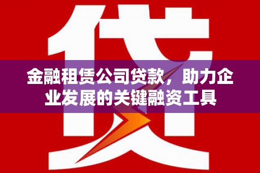 茄萣金融租赁公司贷款，助力企业发展的关键融资工具