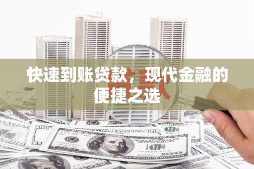 茄萣快速到账贷款，现代金融的便捷之选