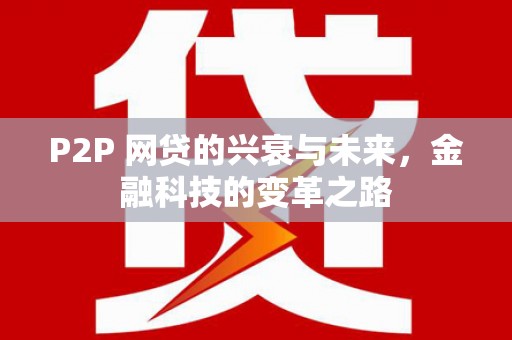 茄萣P2P 网贷的兴衰与未来，金融科技的变革之路