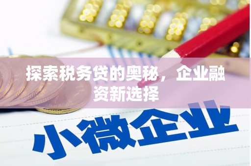 茄萣探索税务贷的奥秘，企业融资新选择