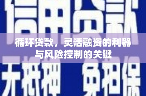茄萣循环贷款，灵活融资的利器与风险控制的关键