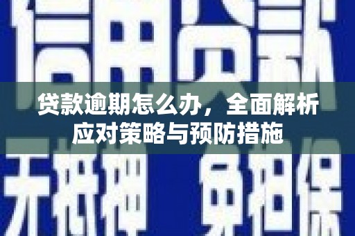 茄萣贷款逾期怎么办，全面解析应对策略与预防措施