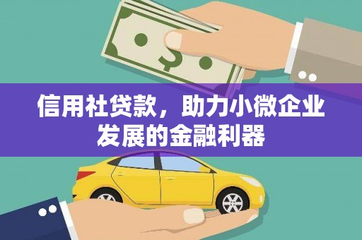 茄萣信用社贷款，助力小微企业发展的金融利器