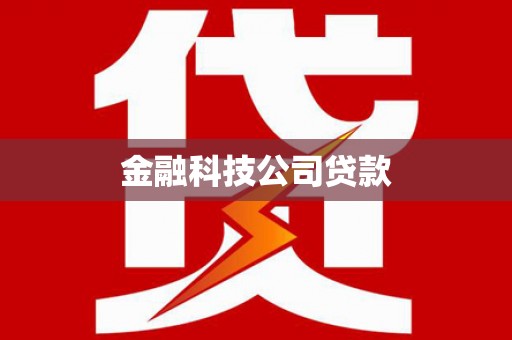 茄萣金融科技公司贷款